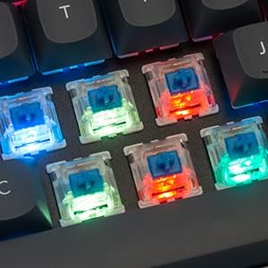 Keychron Q4 Wired Custom Mechanical Keyboard, QMK/VIA Programmable Macro, Full Aluminum, Hot-Swappable Gateron G Pro Blue Switch, 60% Layout Double Gasket Compatible with Mac and Windows - Blue