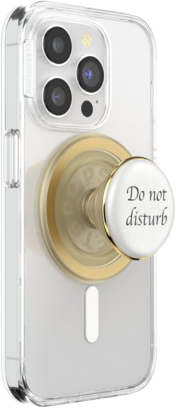PopSockets Phone Grip for MagSafe, Magnetic Holder, Phone Stand, White - Resin DND