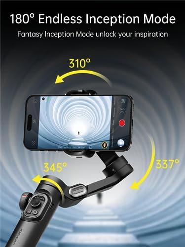 AOCHUAN Phone Gimbal Stabilizer 3-Axis Smartphone Foldable Gimbal for iPhone Gimble with Focus Wheel TikTok YouTube Vlog Stabilizer -AOCHUAN Smart XE&E10 Aluminum Extension Rod