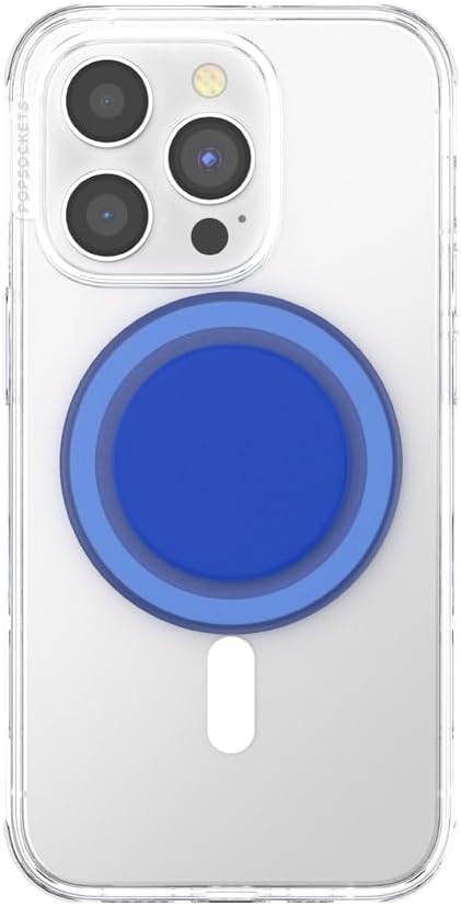 PopSockets Phone Grip for MagSafe, Magnetic Holder, Phone Stand, Blue - Cobalt