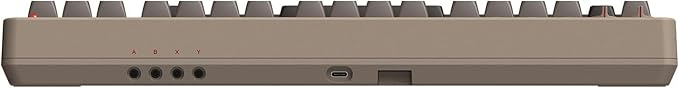 8Bitdo Retro Mechanical Keyboard, Hot Switchable Bluetooth/2.4G Gaming Keyboard with 87 Keys, Double Super Key and Super Stick for Windows and Android - ISO UK Layout - C64 Edition