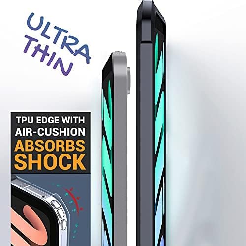 TineeOwl for iPad mini 7 A17 Pro Case, for iPad mini 7th/6th Generation Ultra Thin (2024/2021) Matte Back Clear Case, Flexible TPU, Absorbs Shock, Lightweight, Thin (Black)