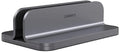 JOKItech Aluminum Laptop Vertical Stand Organizer, Sturdy Laptop Computer Holder Desktop Stand Compatible with new Retina Apple MacBook Pro/Air/Neo, Mac mini & iPad Pro - Spacegrey