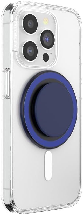 PopSockets Phone Grip for MagSafe, Magnetic Holder, Phone Stand - Basic Naval