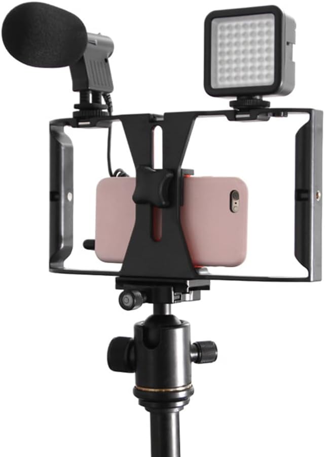 ARTIBETTER Smartphone Video Rig Handheld Phone Holder Mobile Phone Frame Compatible with Most Smartphones for Stable Filming and Live Streaming