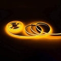 16.4FT/5M COB Flexible LED Strip Light DC12V/24V 528leds/m Bendable Tape (12V, Yellow)