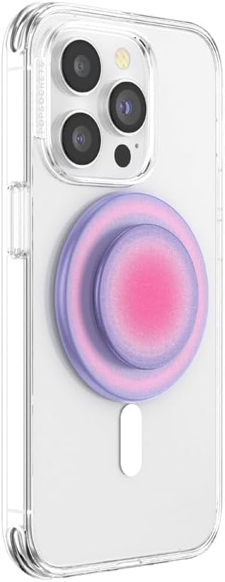 PopSockets Phone Grip for MagSafe, Magnetic Holder, Phone Stand, Cute Pink - Aura
