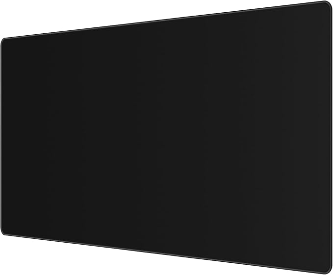 Gaming Mouse Pad Large XXL Extended Desk Mat with Non-Slip, Special-Textured Surface, Stitched Edges for Gaming and Office Home - Black
