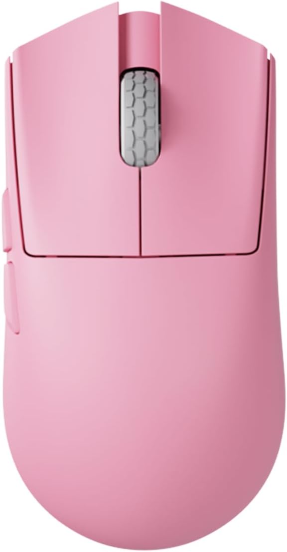 Darmoshark M3microPRO Mini Wireless Gaming Mouse,Tri-Mode 2.4G/USB-C/Bluetooth Mouse Up to 30000DPI,PAW3950 Optical Sensor Lightweight 43g,5 programmable Button,Computer Mouse for PC,Mac(Pink)
