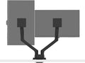 BenQ BDH01 Dual Monitor Arm -Gas Spring Monitor Stand for 2 Screens Up to 35'' & 44lbs, Heavy Duty, Quick Installation, No Sagging, Top Clamp and Grommet Base, Reinforcement Plate, VESA 75x75 &100x100