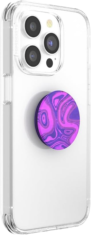 PopSockets Adhesive Phone Grip, Holder, Phone Stand, Purple - Lava Flow