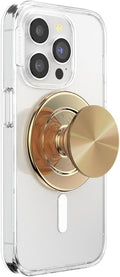 PopSockets Phone Grip for MagSafe, Magnetic Holder, Phone Stand, Enamel - Alum Radial Gold