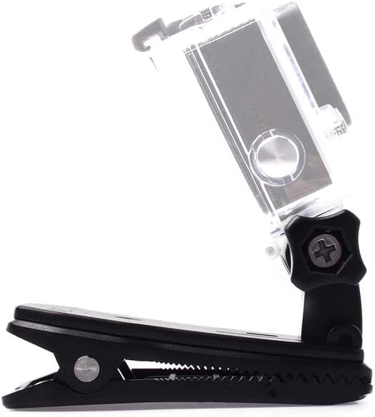 2 Pack 360 Rotation Backpack Fast Clip Clamp Mount for Gopro Hero 13, 12, 11, 10, 9, 8, 7, 6, 5, 4, Session, 3+, 3, 2, 1, Hero (2018) for DJI Osmo and Other Action Cameras