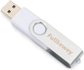 16G/32G/64G/128G Flash Drive, Fullkewey Thumb Drive 2.0, High Speed Memory Stick, USB Drive, Rotated Design, Black/Blue/White (White, 16, GB)