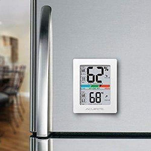 AcuRite Humidity Meter Hygrometer and Indoor Digital Thermometer with Temperature Gauge and Humidity Gauge,Room Thermometer Comfort Scale,3 x 2.5 Inches,White (01083M),(Pack of 12)