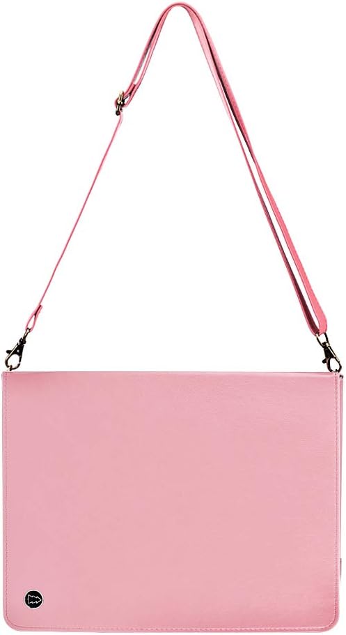 Handbag Case for iPad (A16) 11" 2025 & iPad 10th Gen 10.9", Techcircle Folio Stand PU Leather Crossbody Cover with Pencil Holder+Card Slots Wallet Case w/Shoulder Strap+Hand Strap, Rose Gold