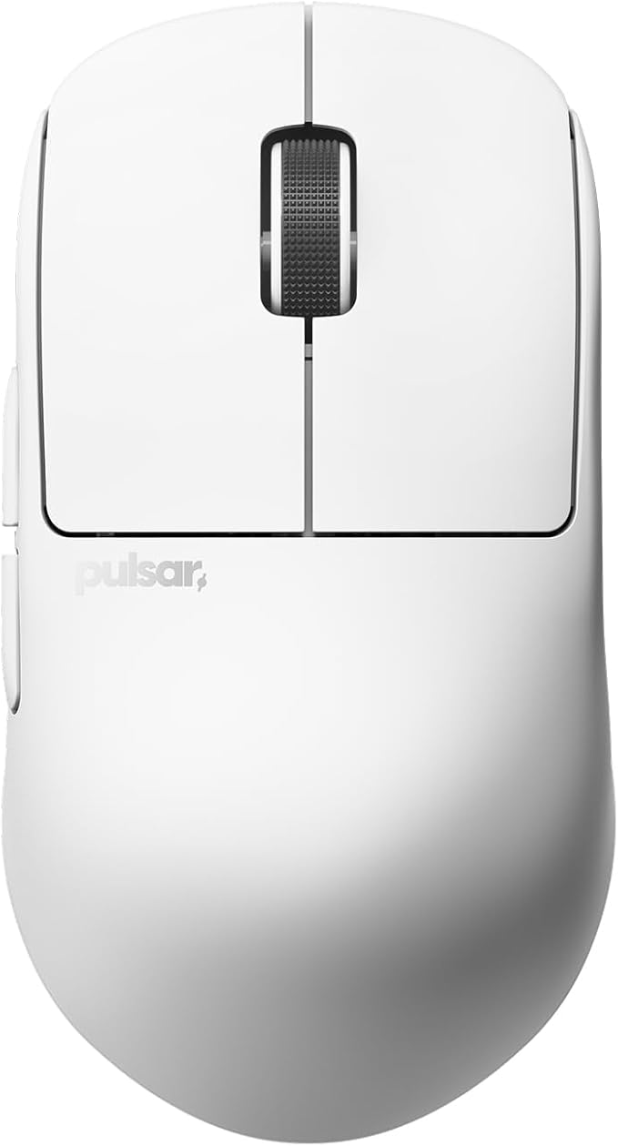 Pulsar Gaming Gears X2H Crazylight Wireless Gaming Mouse, Ultra Lightweight 1.30 oz (37g), Optical Switch, 32000 DPI, 750 IPS, XS-1 Sensor, 8k Compatible (Uyuni White)
