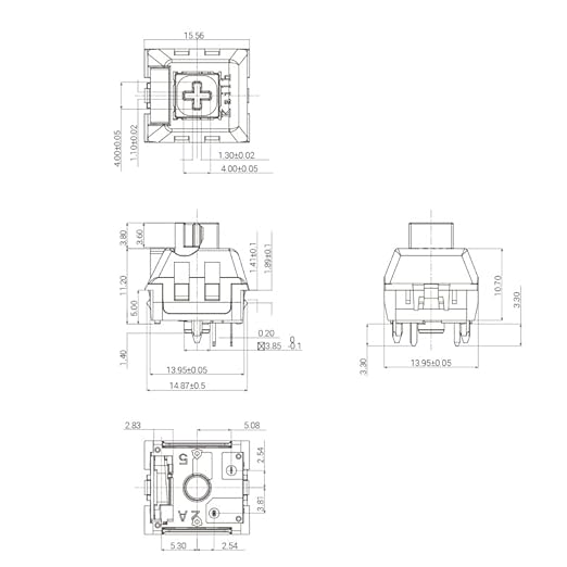 Kailh Box White OWL 46gf Clicky Mechanical Switches for Gaming Keyboard DIY,Compatible for 5pin RGB/SMD hot swappable. (110pcs)