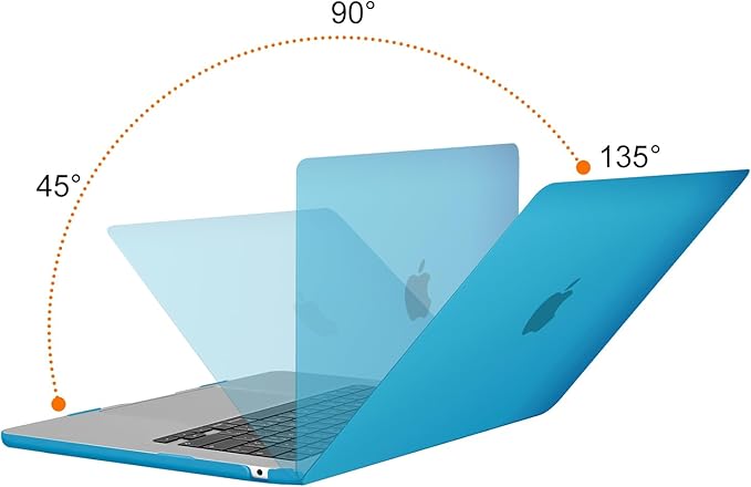 MOSISO Scratch-Resistant Case Compatible with MacBook Air 15 inch M5 2026 M4 2025 M3 M2 2024 2023 A3448 A3241 A3114 A2941, Protective Hard Shell&Keyboard Cover&ScreenFilm&Storage Bag, Aqua Blue