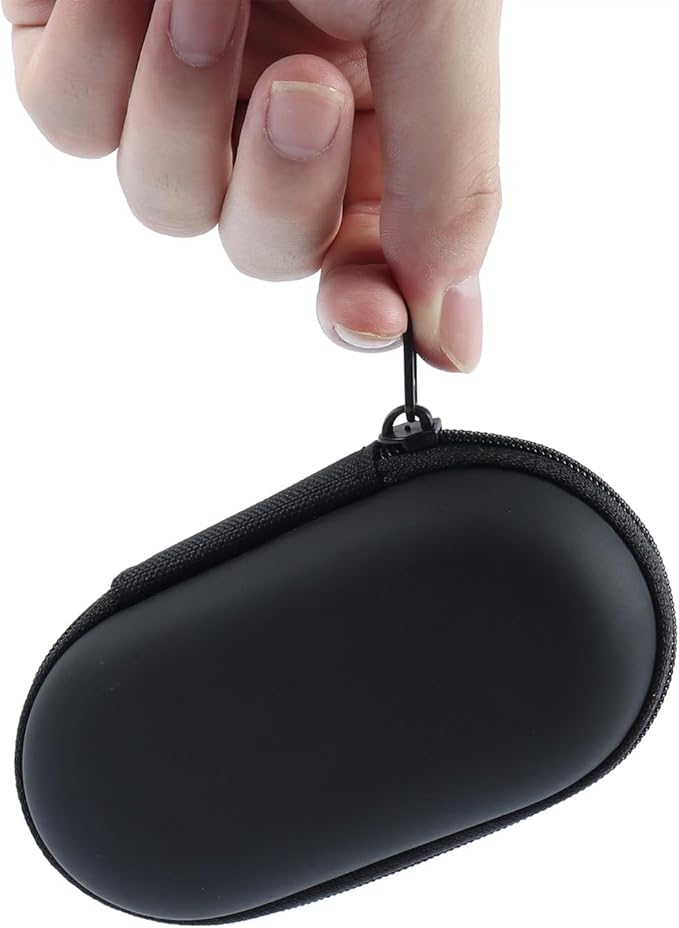 elec Space Wireless Mini Finger Mouse - Silent Dual-Mode Bluetooth & 2.4GHz, Ergonomic Portable PC Mice with Case, Compatible with MacBook and Chromebook