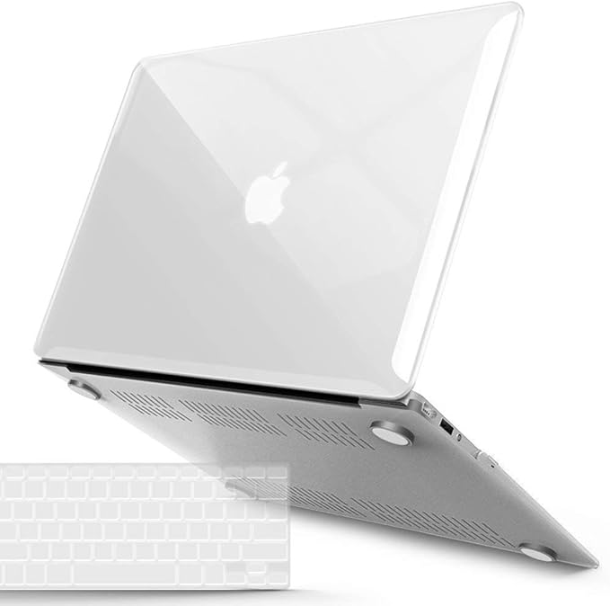 IBENZER Compatible with MacBook Air 11 Inch Case Model A1370 A1465, Soft Touch Plastic Hard Shell Case Bundle with Keyboard Cover for Mac Air 11, Crystal Clear, A11CYCL+1