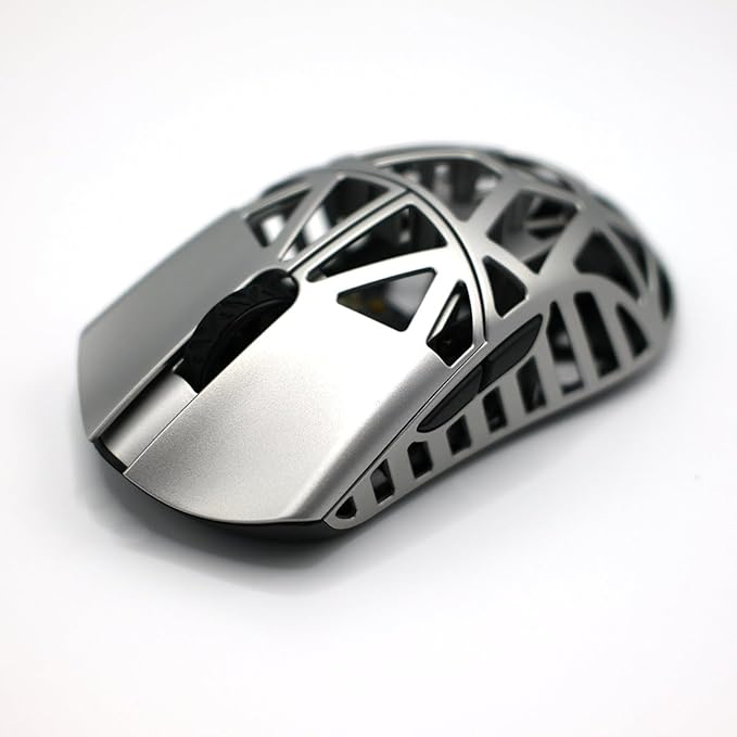 MK x WLMOUSE Beast X Max Wireless 8K Mouse (OM Opticals, Metallic Silver)