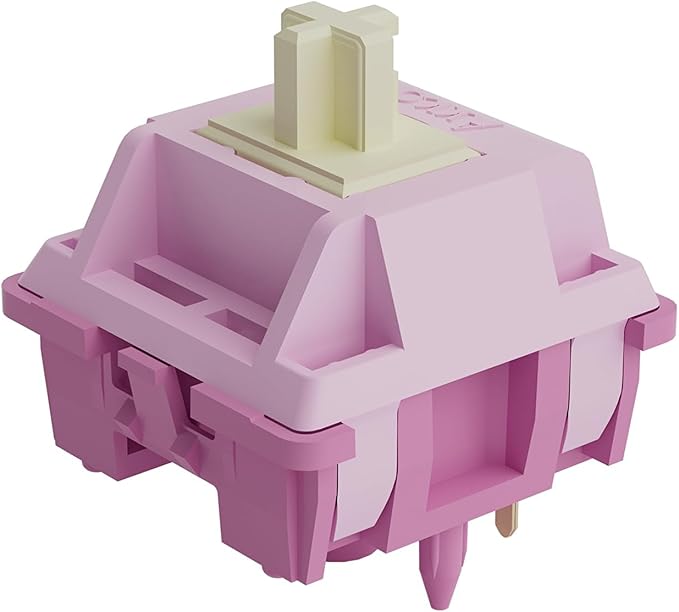 Akko V3 Creamy Purple Pro Keyboard Switch for Mechanical Gaming Keyboard, 5-Pin 30gf Tactile Switches Pre-Lubed Key switches(45pcs)