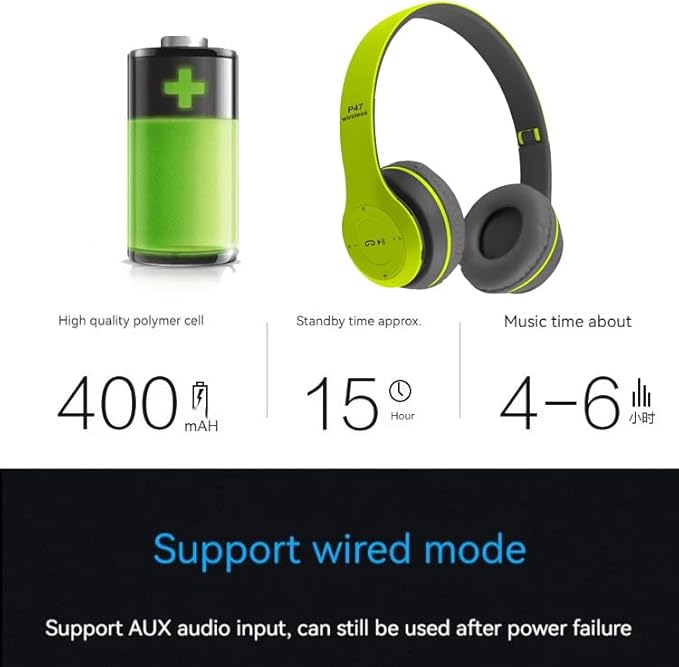 Upgraded Hybrid Noise Cancelling Headphones Over Ear with Transparent Modes Wireless Bluetooth with Mic Deep Bass Soft-Earpads Hi-Fi Audio Comfortable Fit Long Playtime for Home Office Travel Green