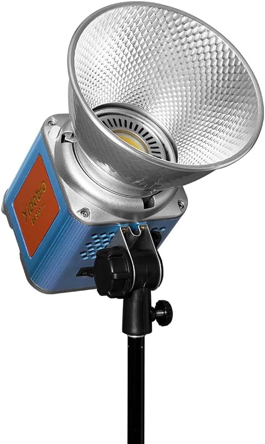 LED Spotlight Super Bright 200w2700 K6500K DMX/Custom Effects/Light Group Bowen Mount COB Light for Photography/Videography/YouTube/TikTok Content Creation Live Streaming (Blue)