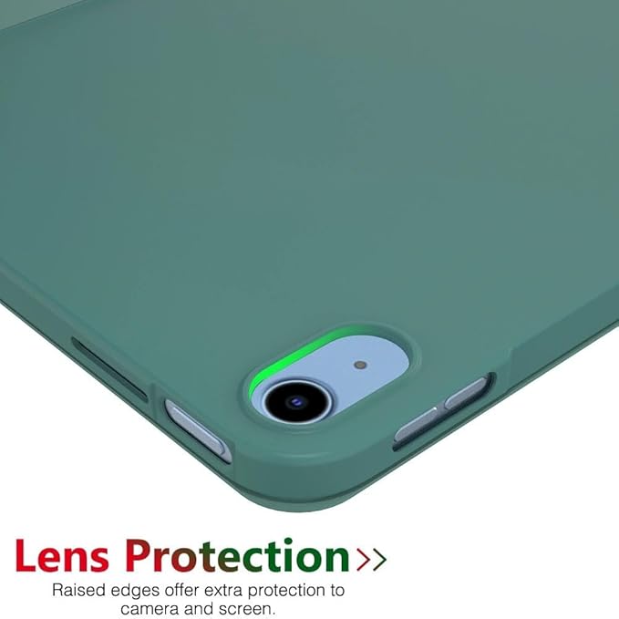 Case for iPad 11-inch 11th Generation 2025 (A16) / 10.9-inch 10th Generation 2022, Slim Lightweight Durable Protective Cover with Trifold Stand, Supports Auto Wake/Sleep, Green