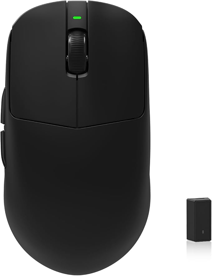 KYSONA Mercury Wireless Gaming Mouse，41g Ultalight, PAW3395 Sensor, 8K Polling Rate,26000 DPI,5 Programmable Buttons Optical Mice for PC/MAC/Laptop,Black