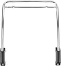 KALLORY One-Piece Electroplating Footrest for Office Chair Stainless Steel Telescopic Foot Pedal Frame 16.14X14.56X0.78In Space-Saving Pull-and-Flip Design for Comfortable Leg Support