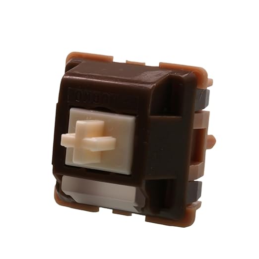 Caramel Latte V2 Linear Pre-Lubed 5-Pin MX Mechanical Keyboard Switches - 45g Gaming & Typing Switch with Smooth Linear Response, Hot-Swappable for Custom Keyboards