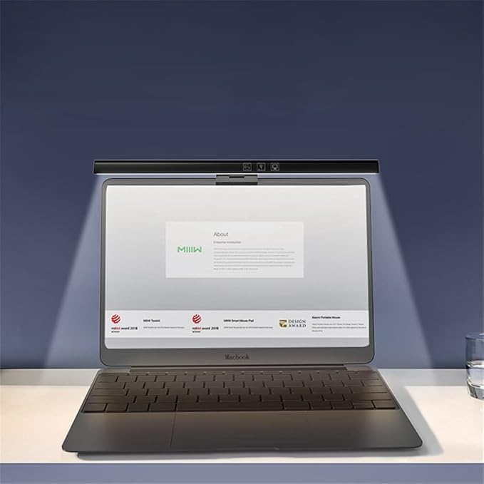 Computer Monitor Lamp LED Screen Hanging Light Bar for Eye Caring, 60 Min Auto-Off Timer, Infinite Dimming, No Screen Glare Space Saving Home Office Desk Laptop e-Reading Lights (50cm/19.7in)