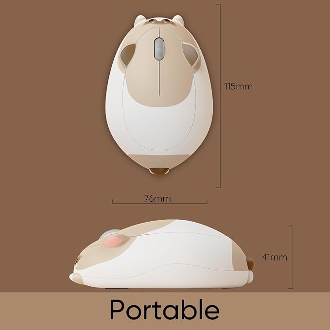 Akko Wireless Gaming Mouse Ragdoll Cat 2.4G GHz with a USB Receiver, Cute Optical Cordless Cartoon Mice for Computer/Laptop/Desktop/PC Compatible with Mac/Win