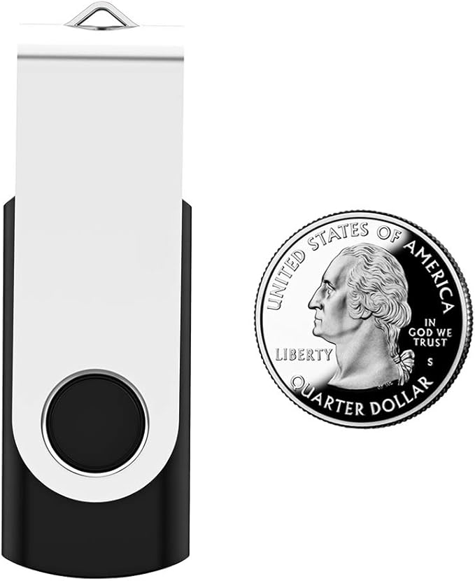 Maspen 10 Pack 512MB USB Flash Drives Bulk Pack USB 2.0 Thumb Drives Small Capacity Memory Stick Jump Drive Pen Drives (512 MB, 10pcs, Black)