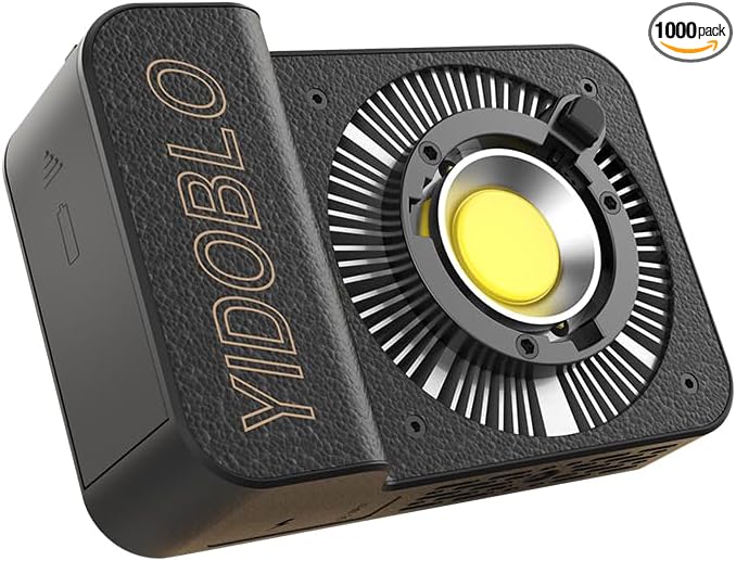 ZC-100BI 100W COB Video Light with Bowens Mount,10000Lux/m 2700K-7500K Bi-Color Camera Light with 10 Scenario Simulations Control Continuous Lighting for Photography (ZC-100 Balck Full kit)