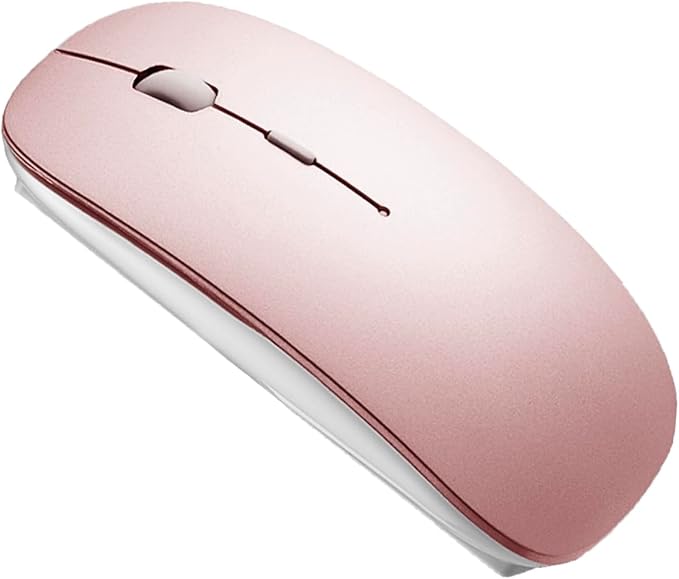 Bluetooth Wireless Mouse for Laptop mac MacBook ipad MacBook air MacBook pro pc Desktop Computer Windows Chromebook Notebook (Rose Gold)