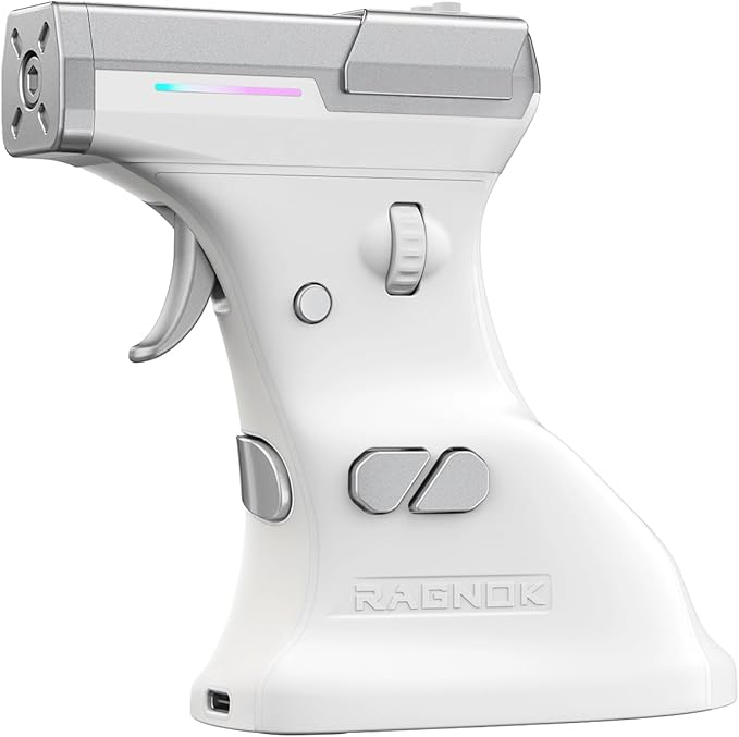 ErgoStrike7: Next-Gen FPS Gaming Mouse with Recoil (White) - FPS Gun Grip Mouse, Ergonomic Vertical Design, Wireless/Wired USB for PC Gamers