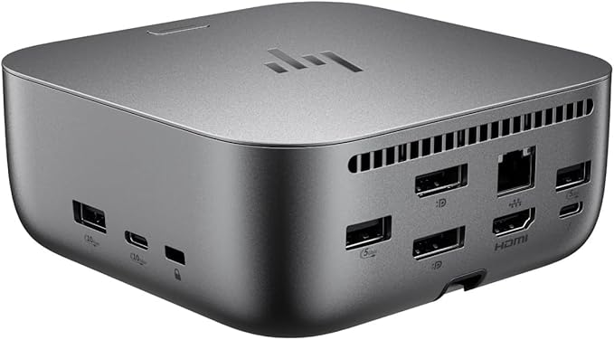 HP 100W G6 Thunderbolt 4 Dock Port Replicator Bundle with DKZ Hub 9X472UT#ABA (Universal Thunderbolt/USB-C Docking Station, Data Transfers to Any Brand Laptop, Single Cable for Charging)