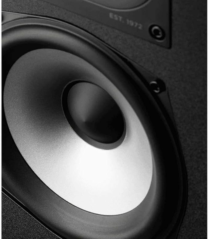 Polk Monitor XT15 Pair of Bookshelf or Surround Sound Speakers - Hi-Res Audio Certified, Dolby Atmos & DTS:X Compatible, 1" Terylene Tweeter & 5.25" Dynamically Balanced Woofer (Pair, Midnight Black)