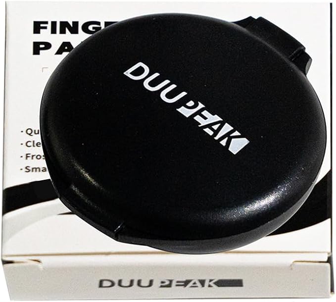 Inkless Fingerprint Ink Pad 6 Pcs, Quick-Drying & Portable, for Office Notary Supplies, Identification Security ID & Law Enforcement Fingerprint Cards Stamp Pad (Black