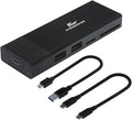 Kingwin M.2 NVMe SSD Enclosure USB-C 3.2 Gen 2 with Card Reader & USB Hub – 10Gbps External SSD Adapter for M-Key/B+M Key NVMe Drives