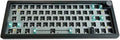 BOYI GMK67Pro Keyboard Barebones Kit,QMK/VIA Programmable BT5.0/2.4G/Type-C Tri-Mode Wireless RGB Gasket Mounted 65% Mini Custom RGB Mechanical Keyboard with Knob DIY Kit(Black)