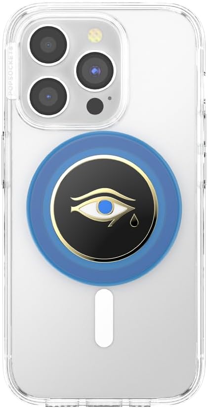 PopSockets Phone Grip for MagSafe, Magnetic Holder, Phone Stand, Evil Eye - Enamel Prosper