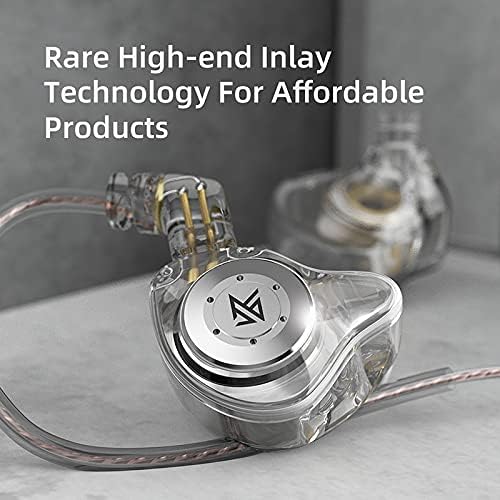 KZ EDX Pro in Ear Monitor Headphones KZ IEM Earphones Dual DD HiFi Stereo Sound Stage Earphones Wired Noise Cancelling Gaming Earbuds for Musicians Singer Audiophiles