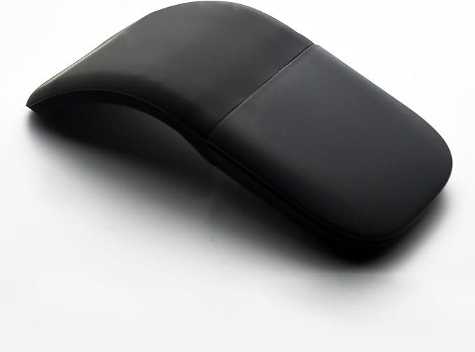 Foldable Mouse Bluetooth Folding Wireless Mice with Touch Panel-Black