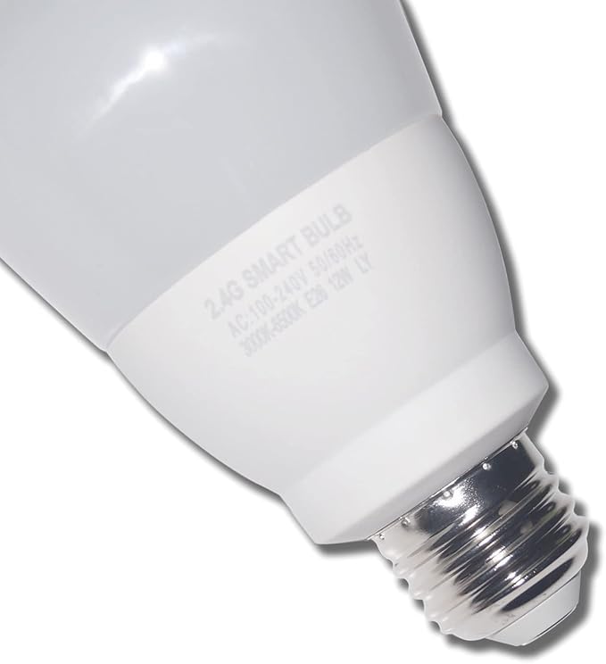 12W E26 Smart LED Light Bulbs Dimmable with 2.4GHz Wireless 3-Zone Remote Control - Adjustable Color Temperature (Warm/Cool) and Brightness 2 Pack (2 Bulb+1 Remote)