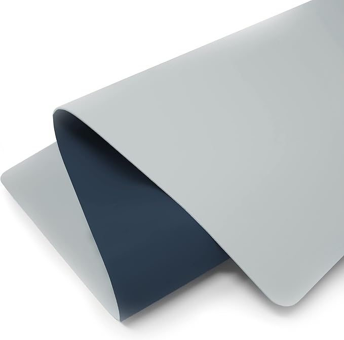 Vine Creations Leather Desk Mat Large 36" x 20", Desk Protector Mat, PU Leather Desk Pad, Large Mouse Pad, Desk Blotter, Desk Pads on Top of Desks, Desk Matt for Desktop, Office Desk Mat (Dark Blue)