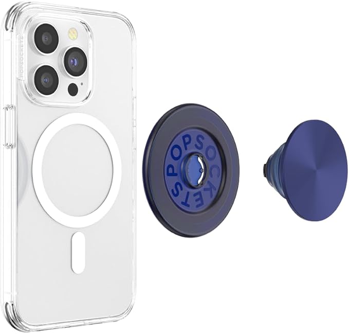 PopSockets Phone Grip for MagSafe, Magnetic Holder, Phone Stand - French Navy